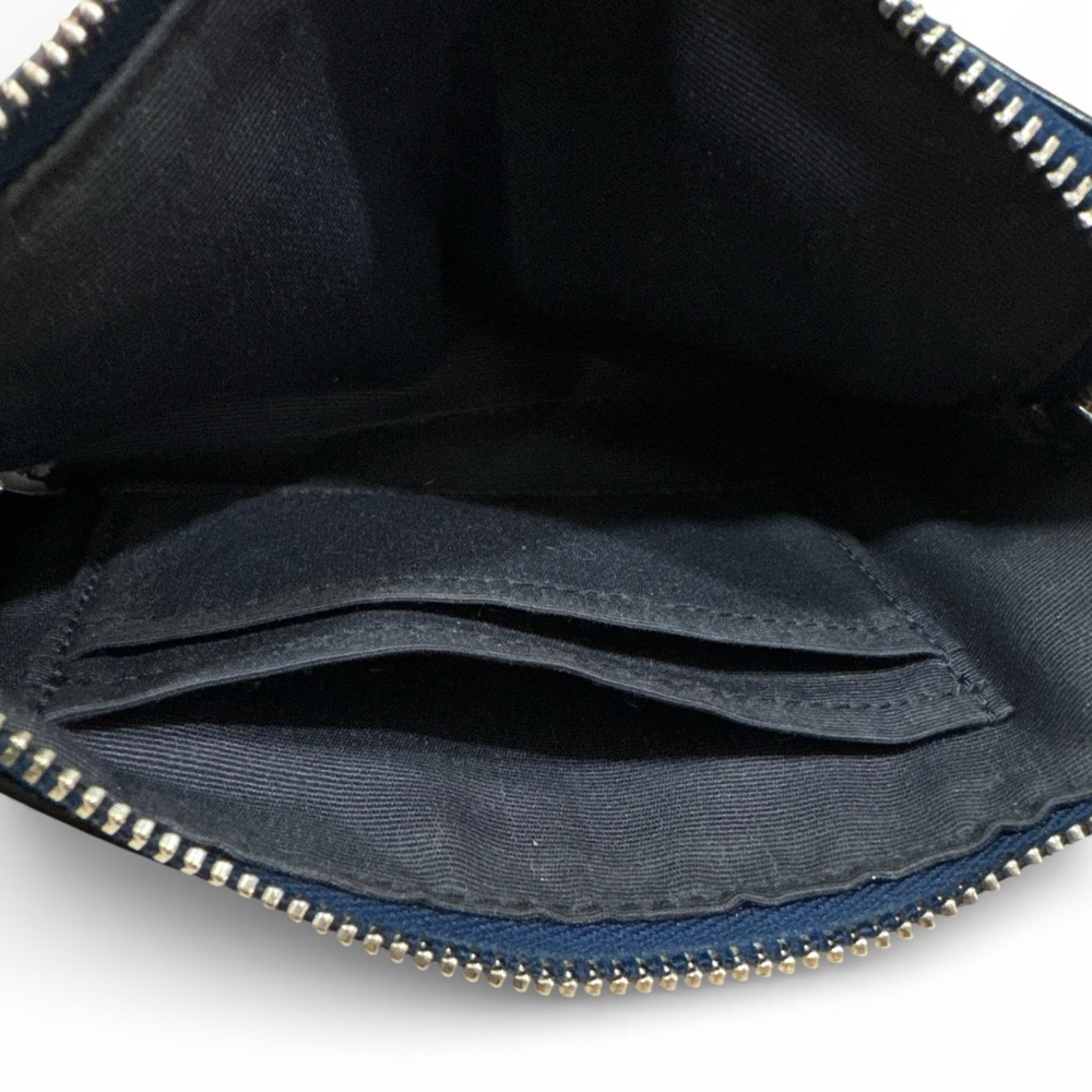 Coach Navy Textured Wristlet - Picture 3 of 3